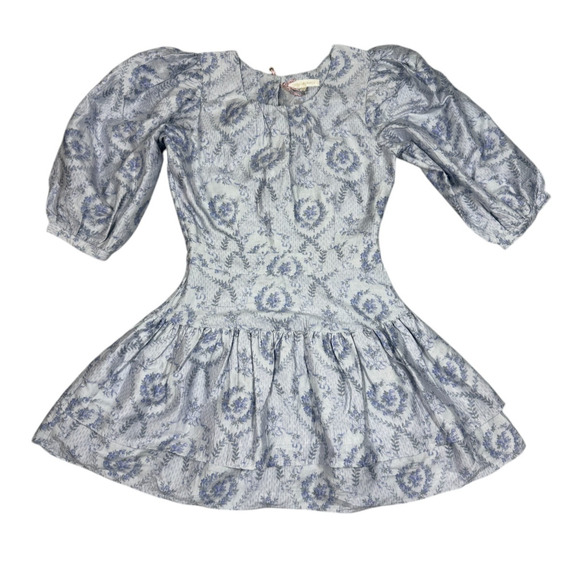 Love Shack Fancy Womens Size 2 Pearla Mini Dress Silk New With Flaws - Picture 1 of 16